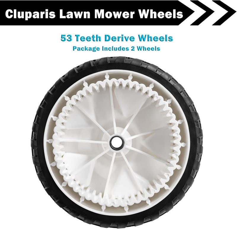 Sutmorly 119-0311 Front Drive Wheels for Toro 137-4832 115-2878 205-360 Lawn Mower Drive Wheel for Toro 22" Recycler 20330 20339 20350 20370 20954 Self-propelled 8" Mower Front Drive Wheels 2 Pack - Image 4